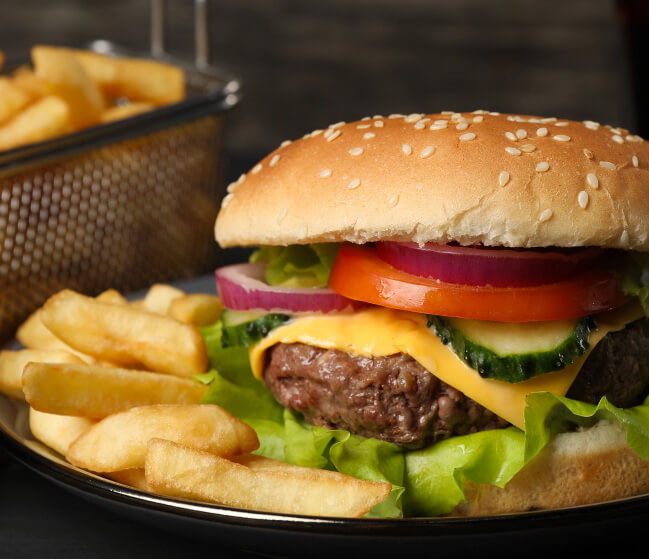 Order delicious burger and chips for collection or delivery from Chicken and Pizza Valley, Swindon